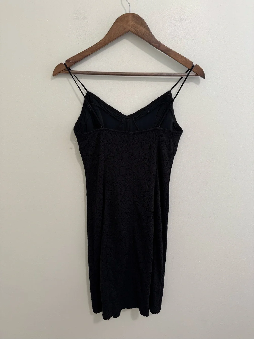 Free People Black Lace Bodycon Mini Dress